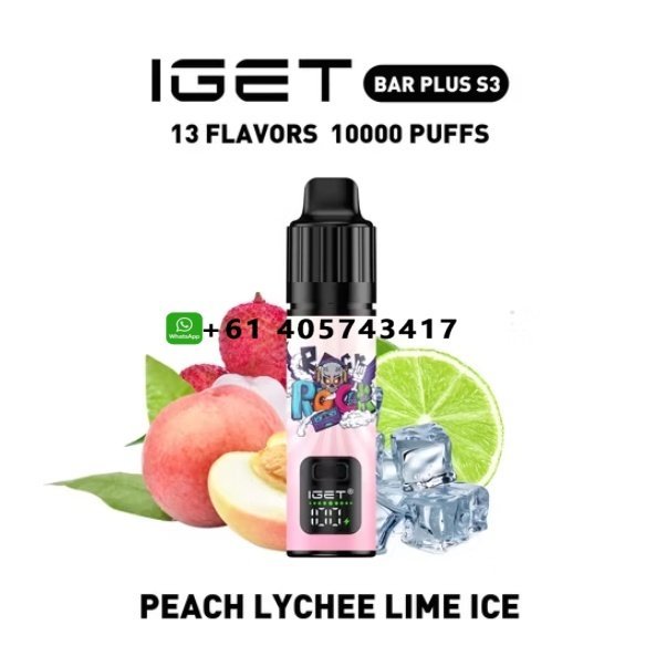 IGET Bar Plus S3 Kit PEACH LYCHEE LIME ICE