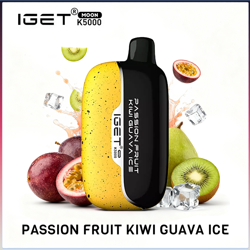 IGET MOON Passion Fruit Kiwi Guava Ice 5000 Puffs