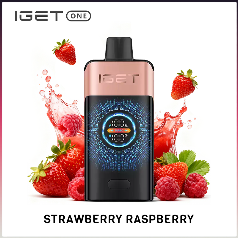 IGET One Strawberry Raspberry 12000 puffs