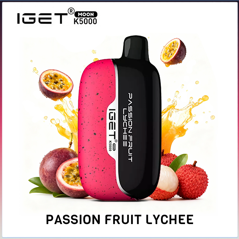 IGET MOON Passion Fruit Lychee 5000 Puffs